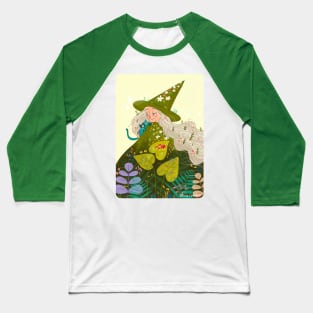 Green Witch / Wiccan Baseball T-Shirt